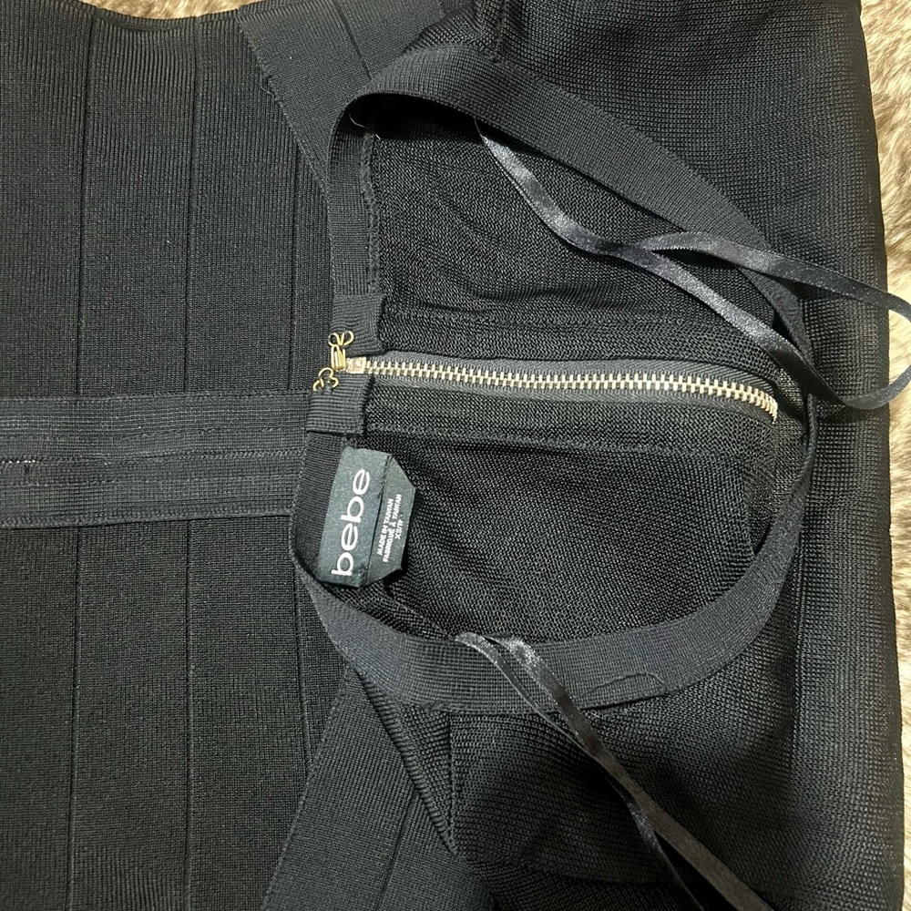 bebe Black Long Sleeve Dress - Picture 4 of 4